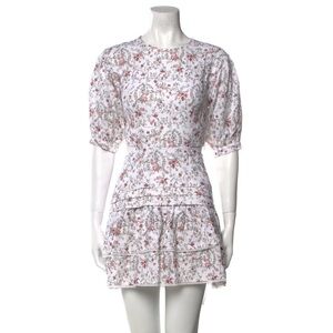 Sir The Label Floral Lace-Up Back Mini Dress – XS – Excellent